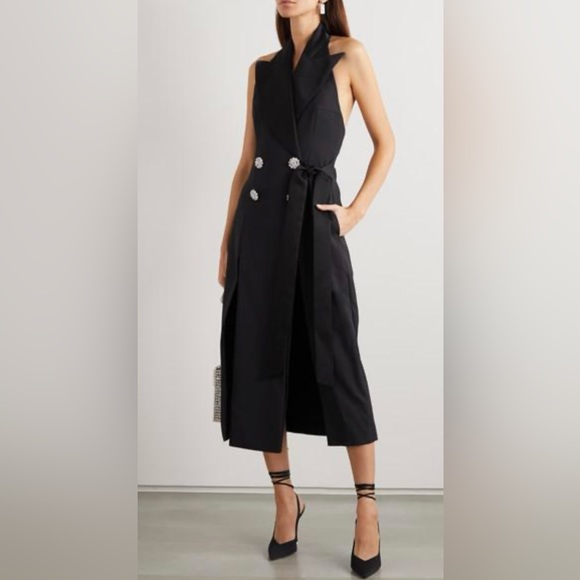 Attico black satin slingback heels - Picture 3 of 11